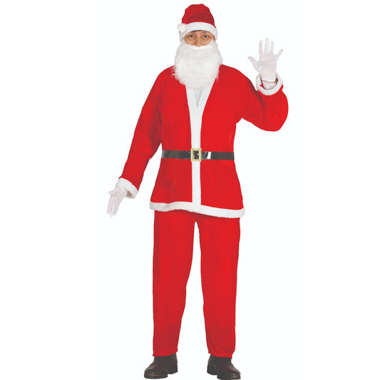 Weihnachtsmann Samt Kostüm für Erwachsene
