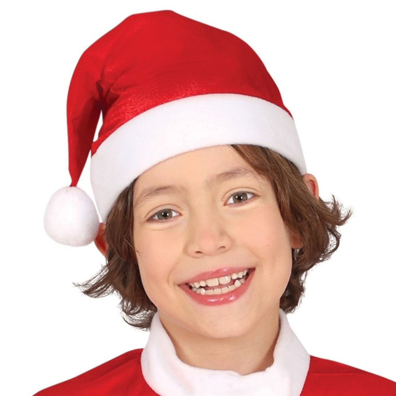 Weihnachtsmann Samt Kostüm für Jungen
