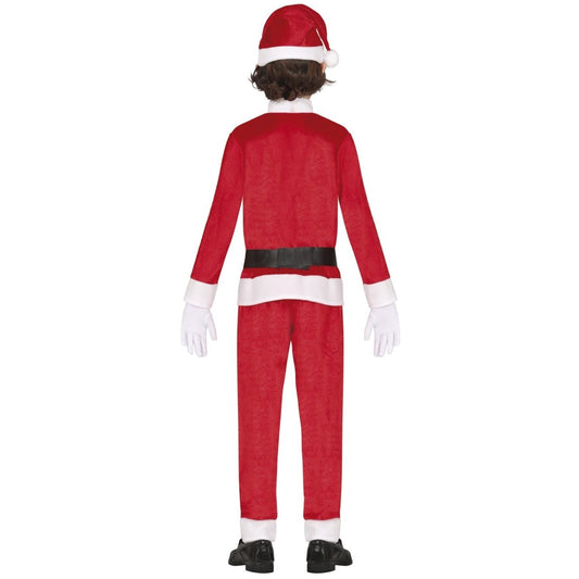 Weihnachtsmann Samt Kostüm für Jungen
