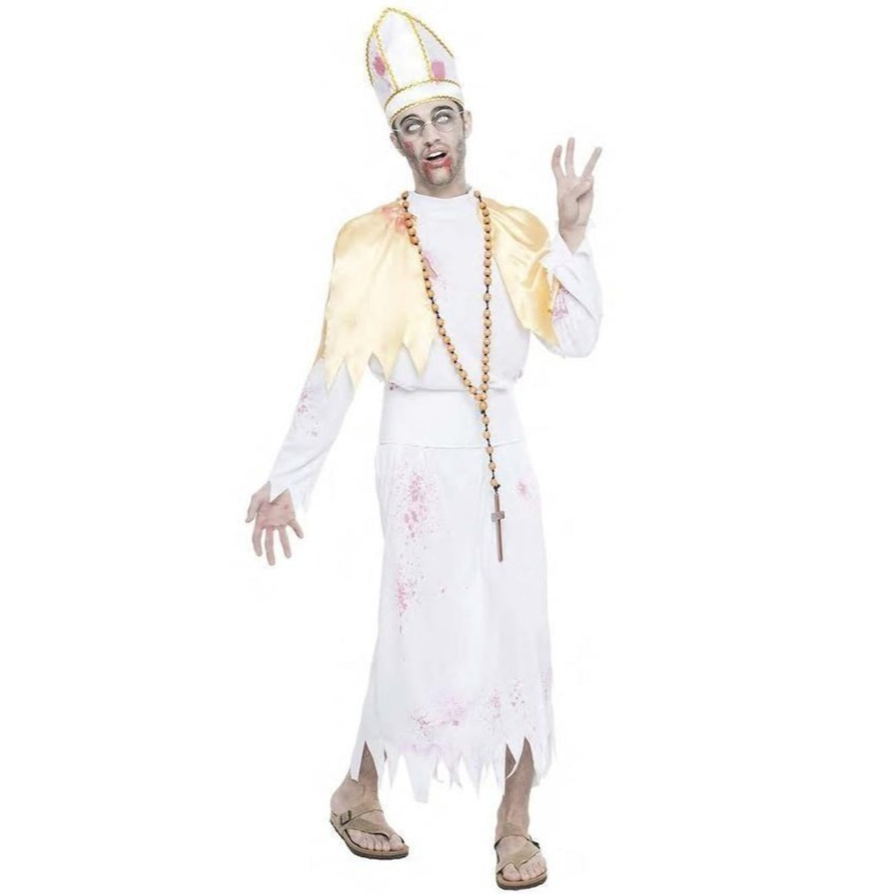 Zombie-Papst Kostüm für Erwachsene