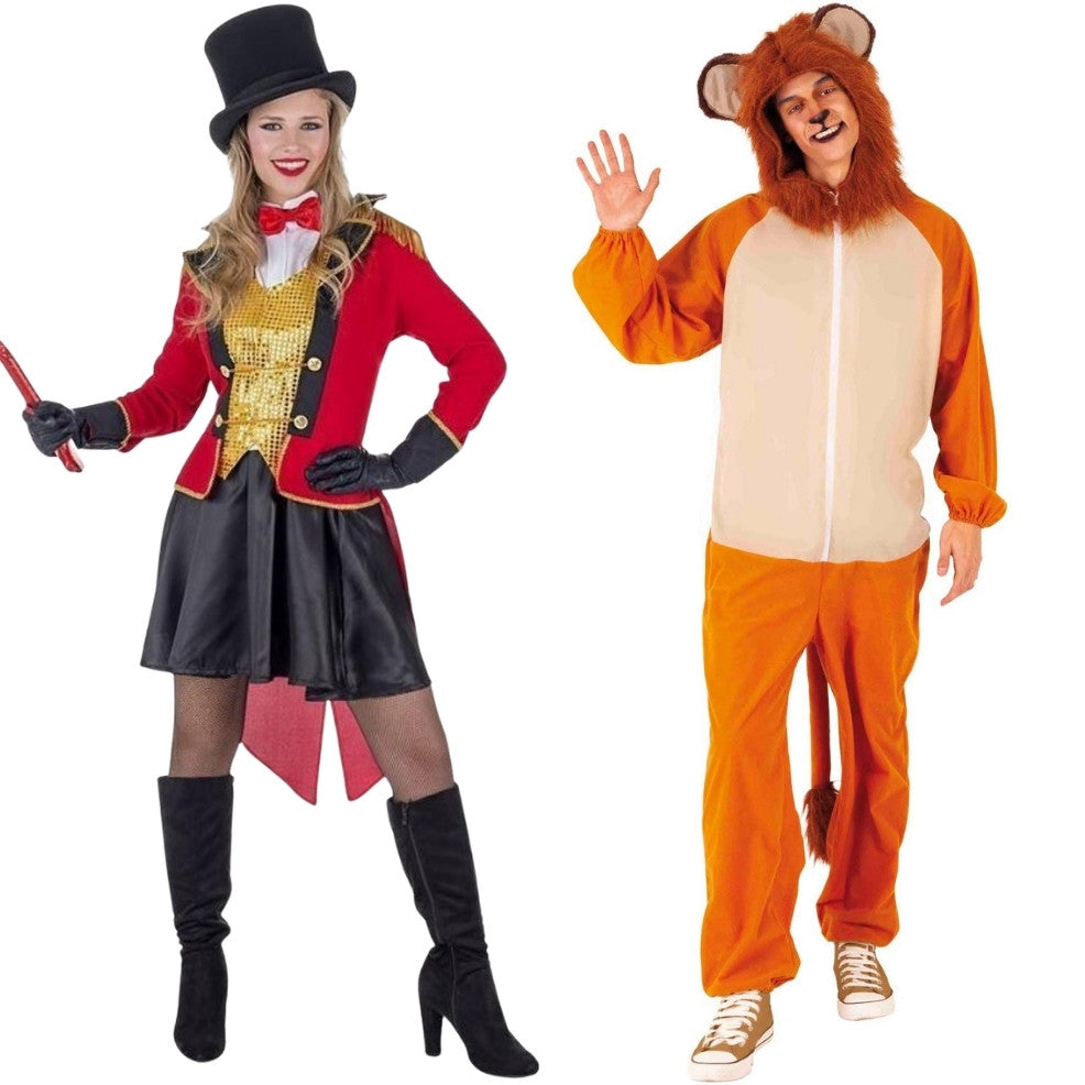 Dompteur und Löwe Paarkostüme