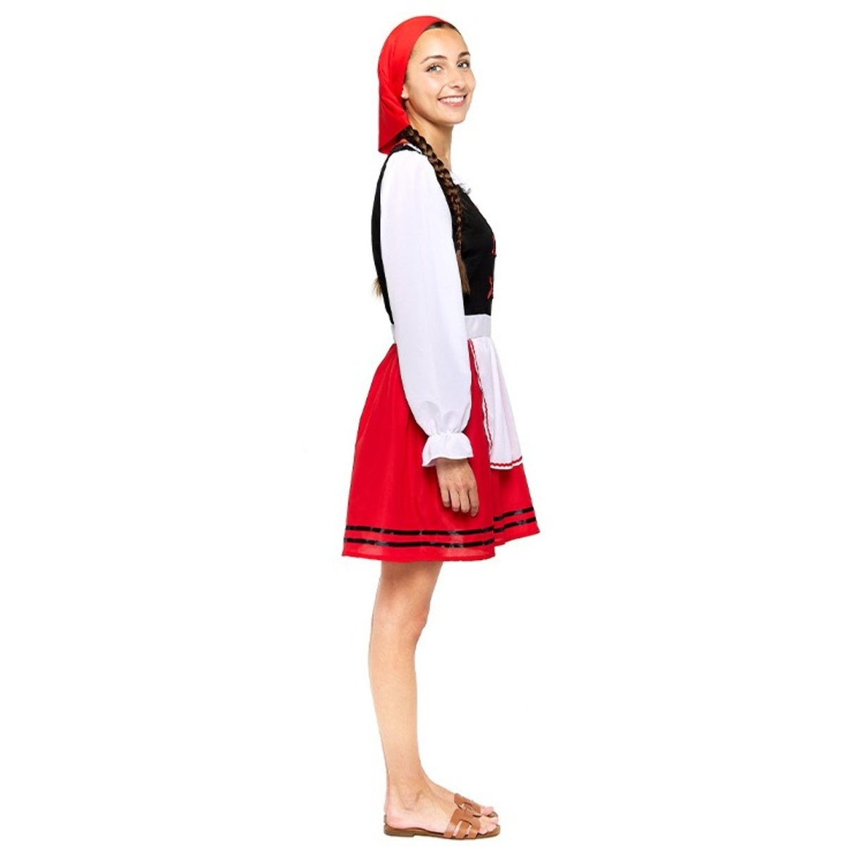 Galicische Schäferin-Rot-Kostüm für Damen