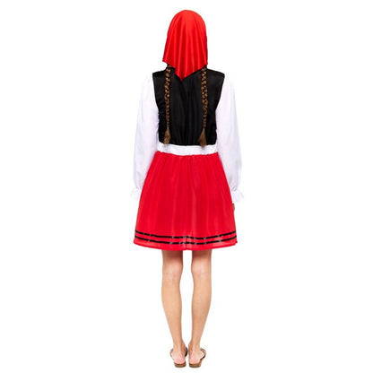 Galicische Schäferin-Rot-Kostüm für Damen