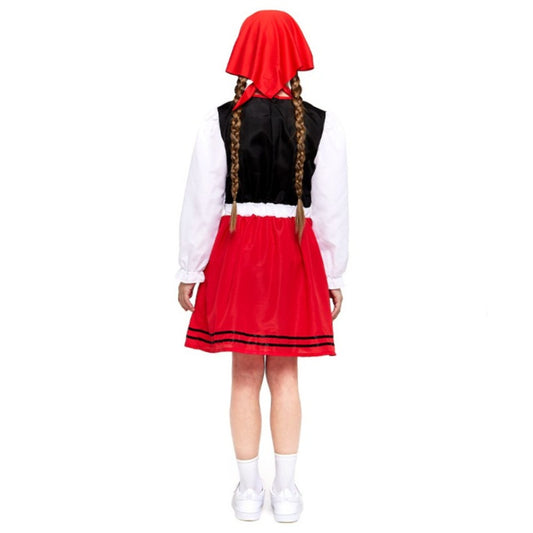 Galicische Schäferin-Rot-Kostüm für Mädchen