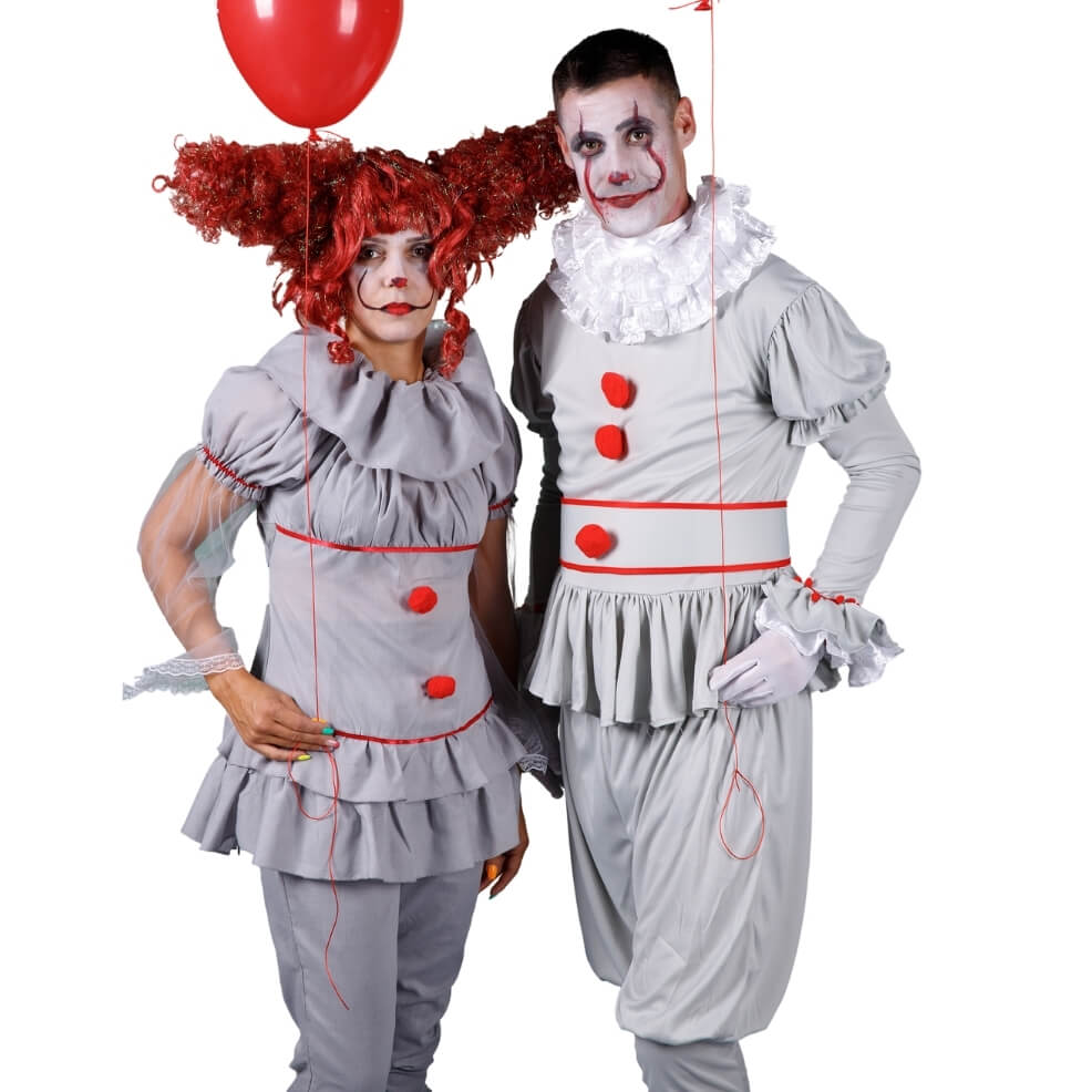 Teuflischer Clown Kostüm für Damen