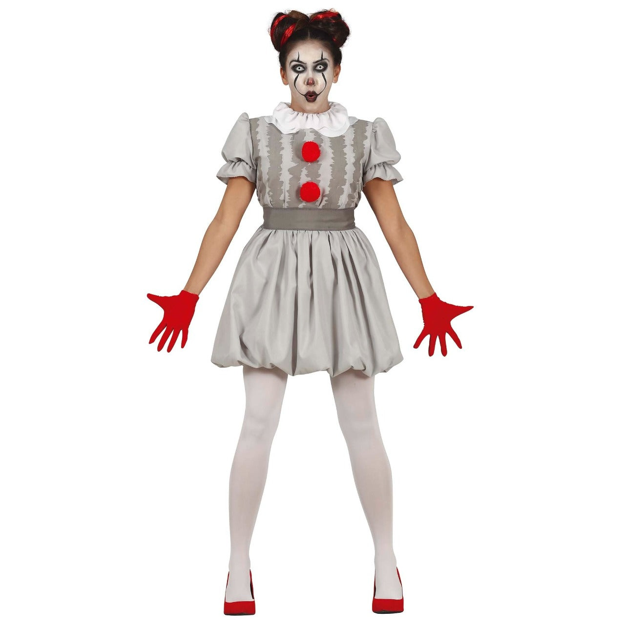 Erschreckendes Clownkostüm für Damen