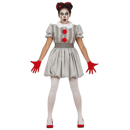 Erschreckendes Clownkostüm für Damen