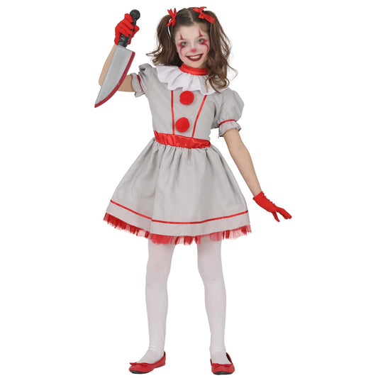 Vintage-IT-Clown Kostüm für Mädchen