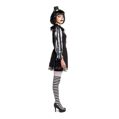 Gruselige Clown-Dame-Kostüm