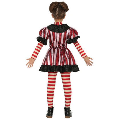 Gruseliger Clown Eco Kostüm für Mädchen