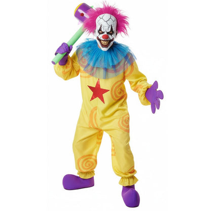 Gelbes Killerclown-Kostüm für Erwachsene