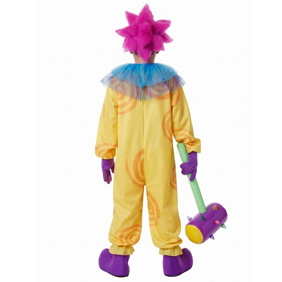 Gelbes Killerclown-Kostüm für Kinder