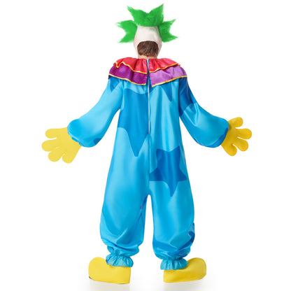 Blaues Killerclown-Kostüm für Erwachsene