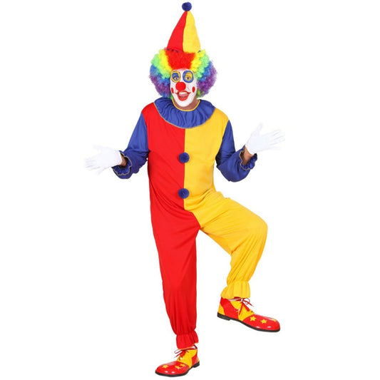 Clown Zweifarbig Kostüm für Erwachsene