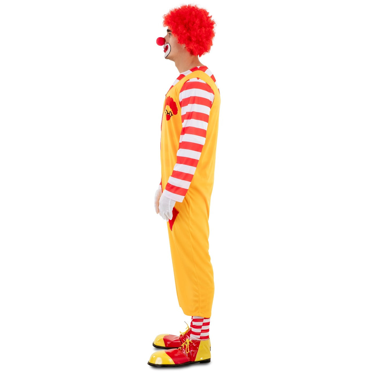Gelbes Burger-Clown-Kostüm für Erwachsene