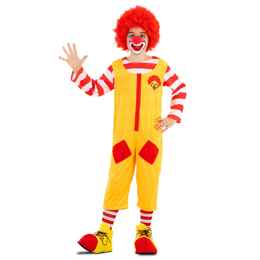 Gelbes Burger-Clown-Kostüm für Kinder-1