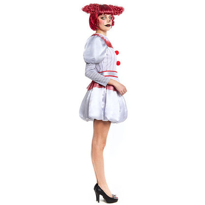 Gruselige ES-Clown-Kostüm für Damen