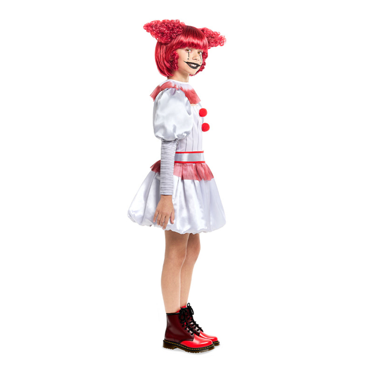 Gruseliges ES-Clown-Kostüm für Mädchen