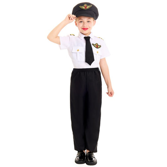 Flugzeugpiloten Kostüm für Kinder