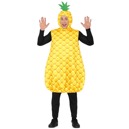 Gelbe Ananas-Kostüm für Erwachsene