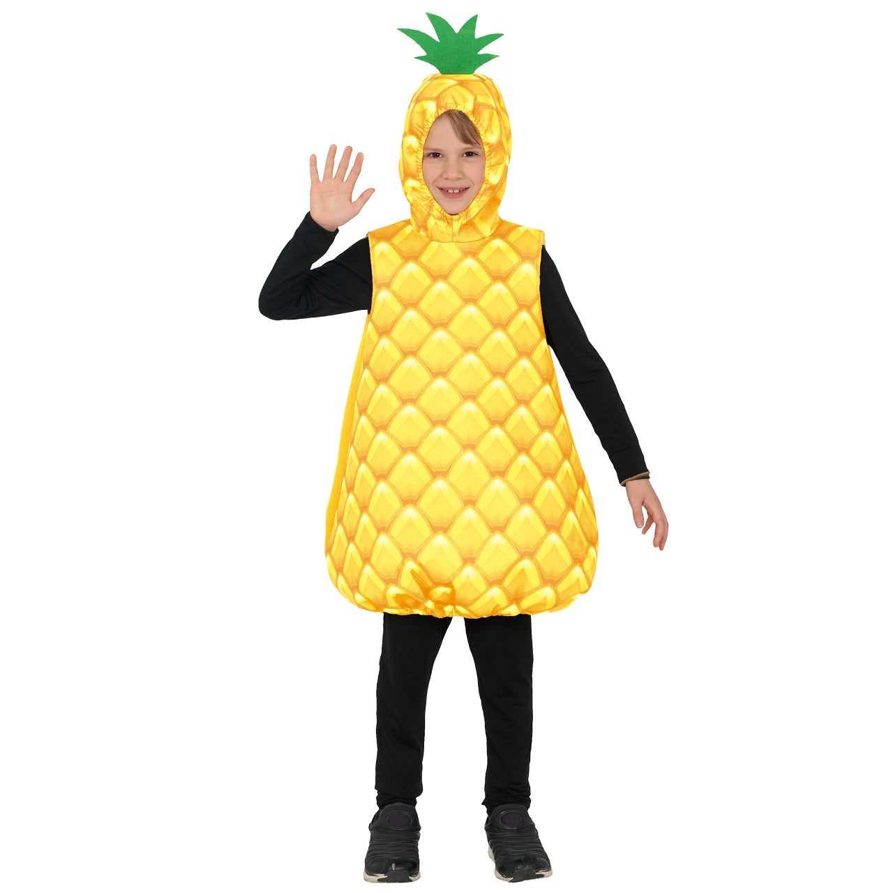 Gelbe Ananas-Kostüm für Kinder