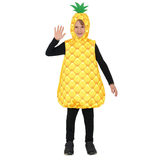 Gelbe Ananas-Kostüm für Kinder