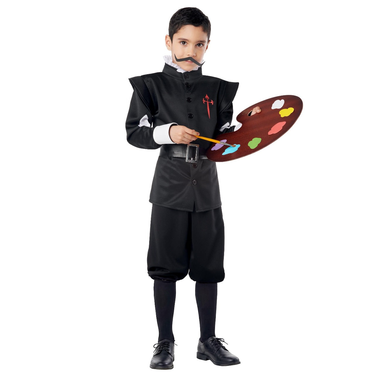 Schwarzes Velázquez-Maler-Kostüm für Jungen