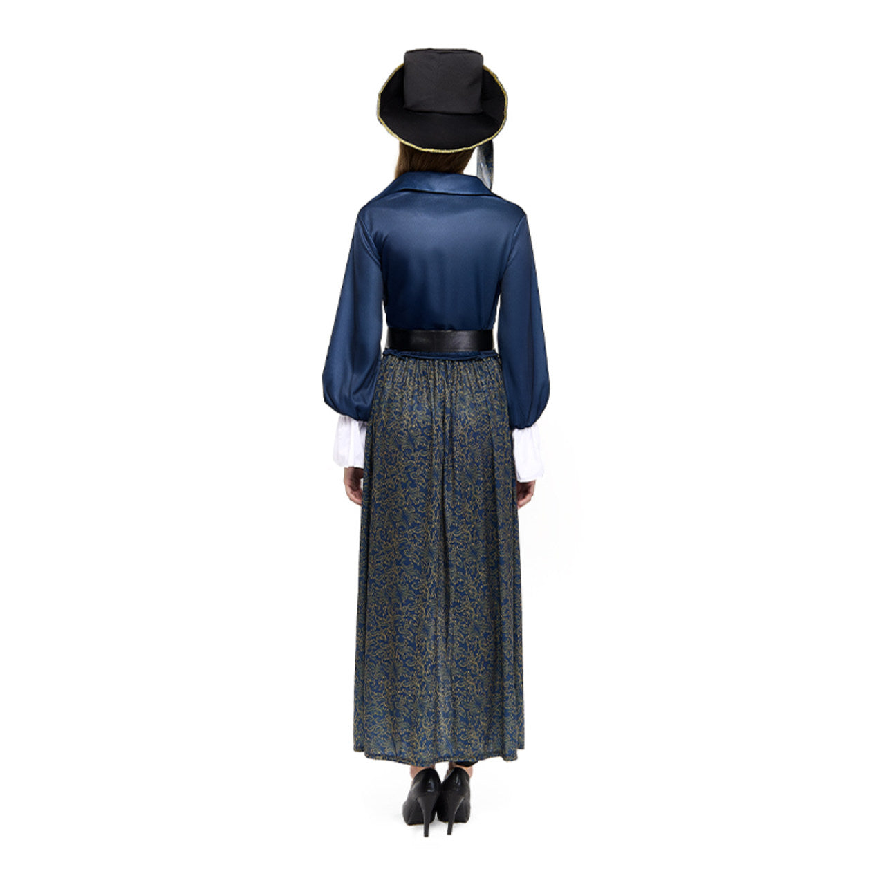 Indigo-Piratin-Kostüm für Damen