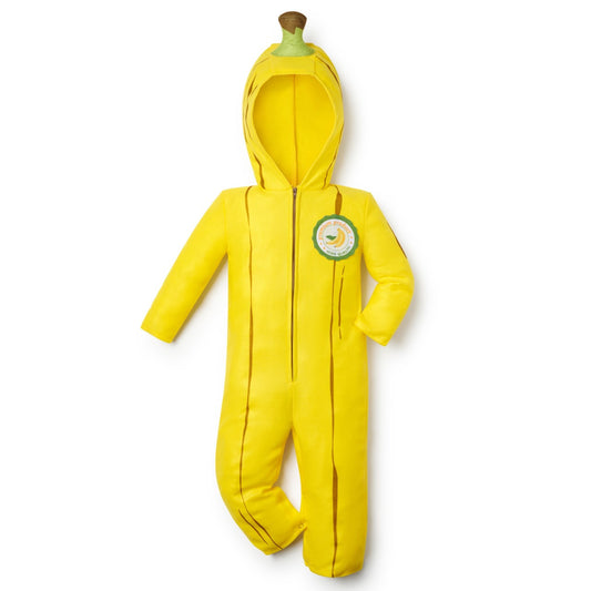 Gelbes Bananen Kostüm für Babys