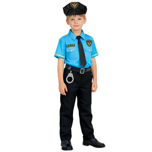 Offizielles blaues Polizeikostüm für Kinder
