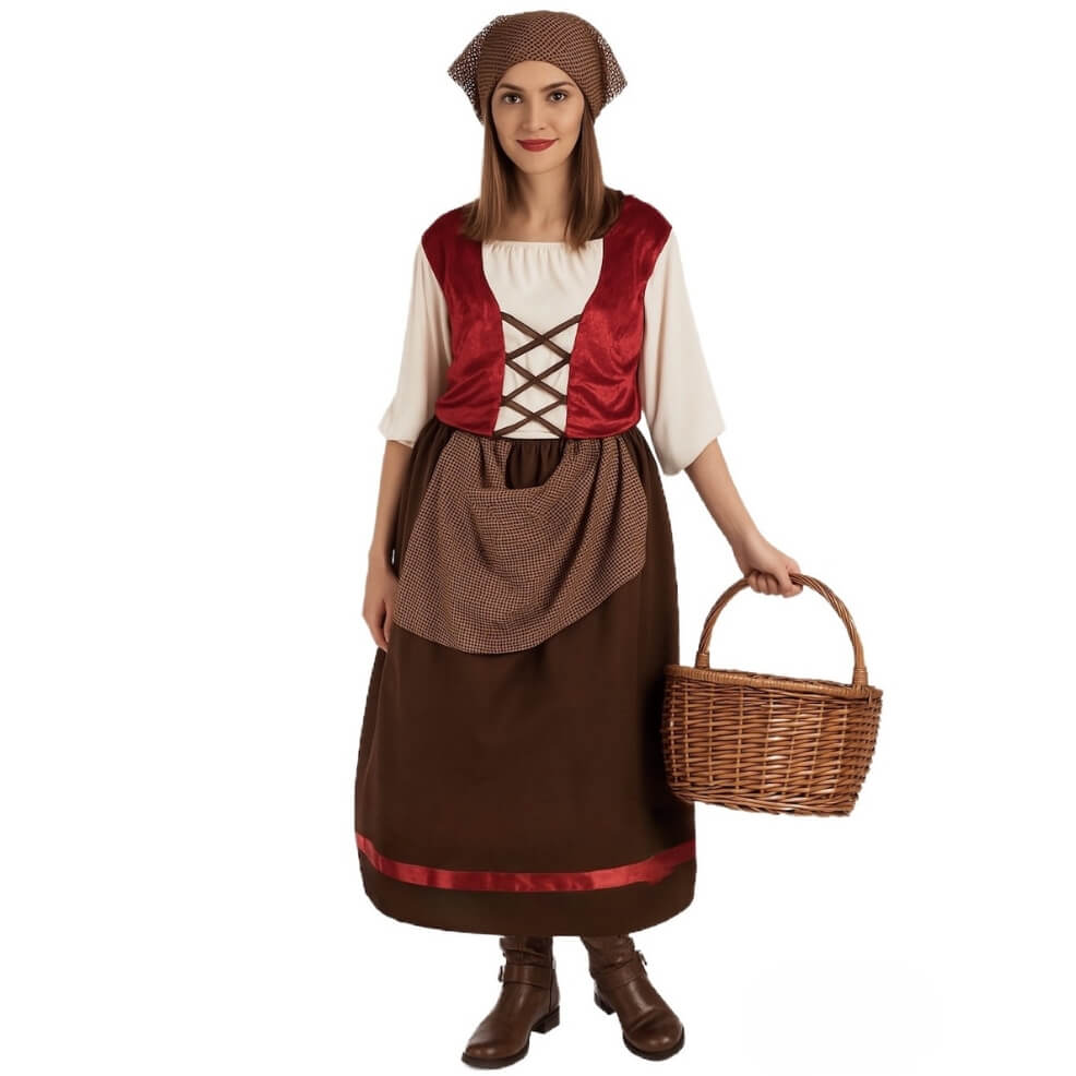 Gastwirtin Braun-Kostüm für Damen