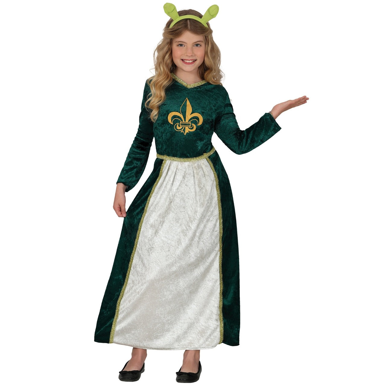 Mittelalterliches Prinzessin Fiona Kostüm für Mädchen