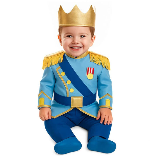 Blauer Prinz Fransen Kostüm für Baby