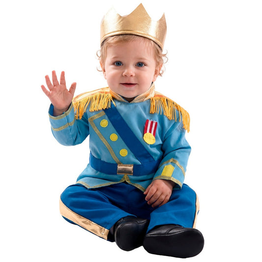 Blauer Prinz Fransen Kostüm für Baby