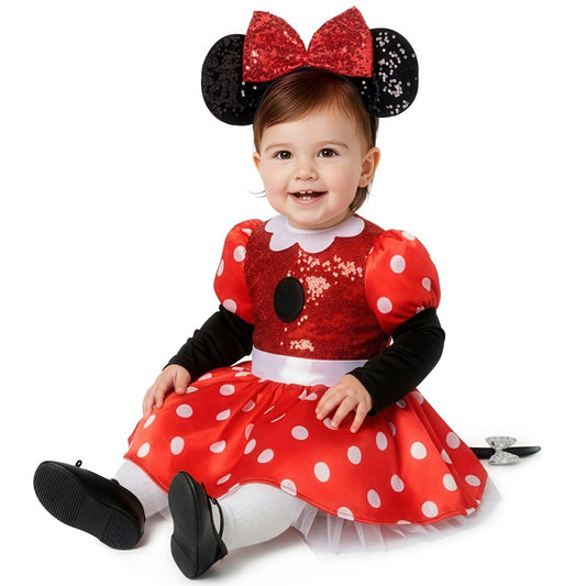 Minnie-Maus-Mäuschen-Kostüm für Babys