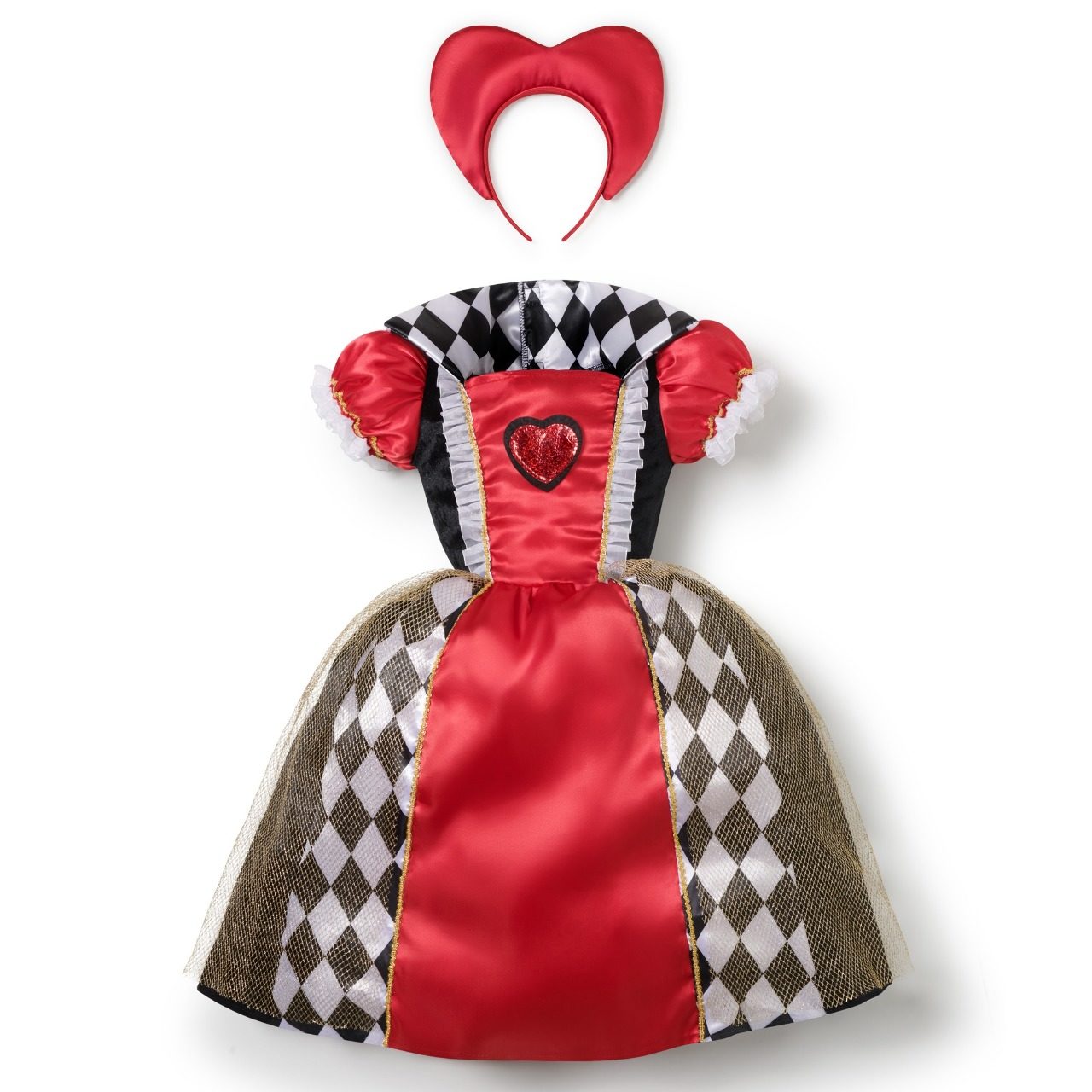 Rotes Herzkönigin Kostüm für Babys