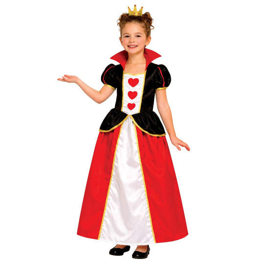 Reine-der-Herzen-Schurkin-Kostüm für Mädchen