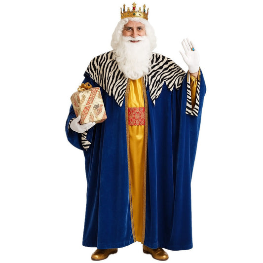 König Melchior Kostüm Zebra für Erwachsene