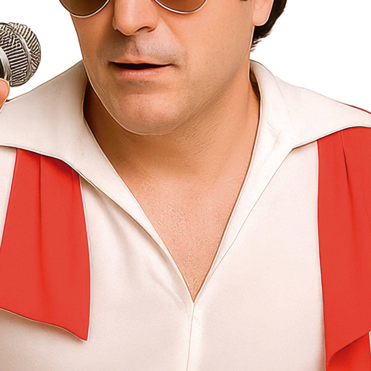 Rockkönig-Kostüm mit Umhang für Herren