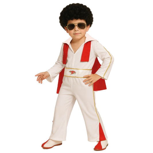 Rockkönig-Kostüm mit Umhang für Jungen