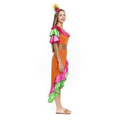Rumbera-Samba-Kostüm für Damen