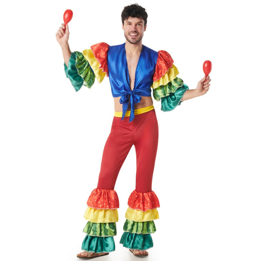 Buntes Rumbero-Kostüm für Herren