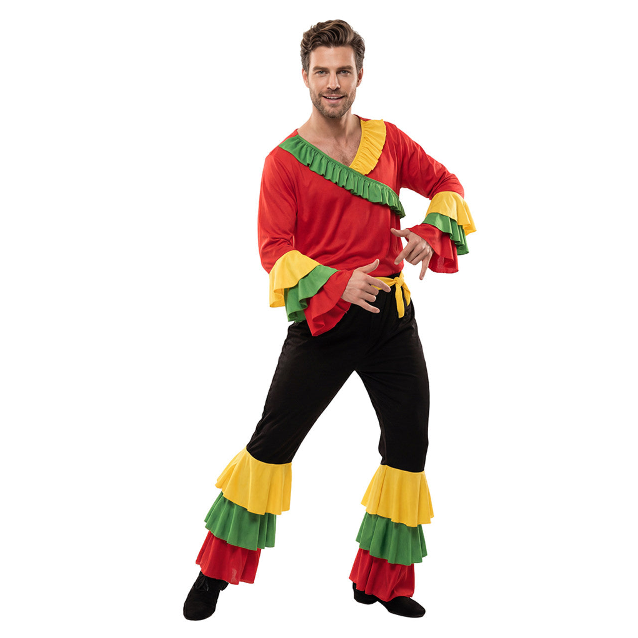 Rumba Rüschen Kostüm für Herren