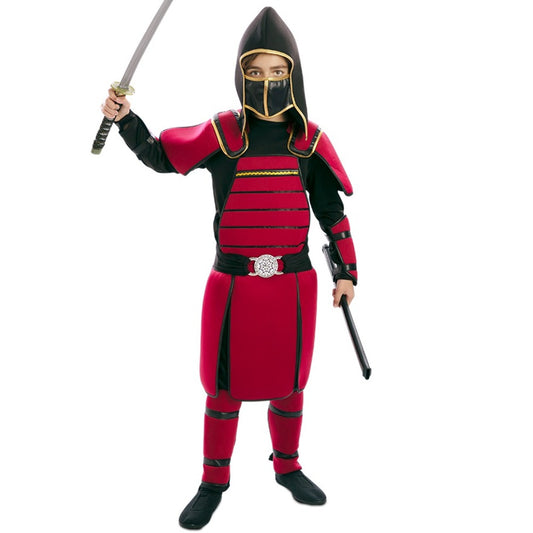 Rotes Samurai Kostüm für Jungen