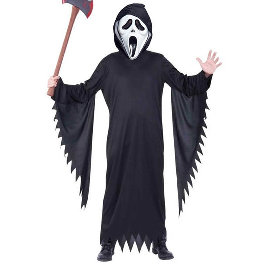 Schwarzes Scream-Kostüm für Jungen