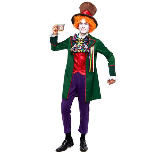 Verrückter-Hutmacher-Kostüm mit Schleife für Herren