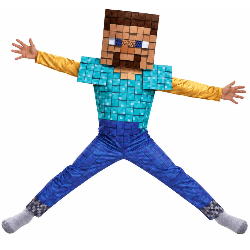 Steve Basic Minecraft™-Kostüm für Kinder