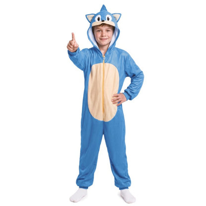 Süßer Blauer Igel-Kostüm für Kinder