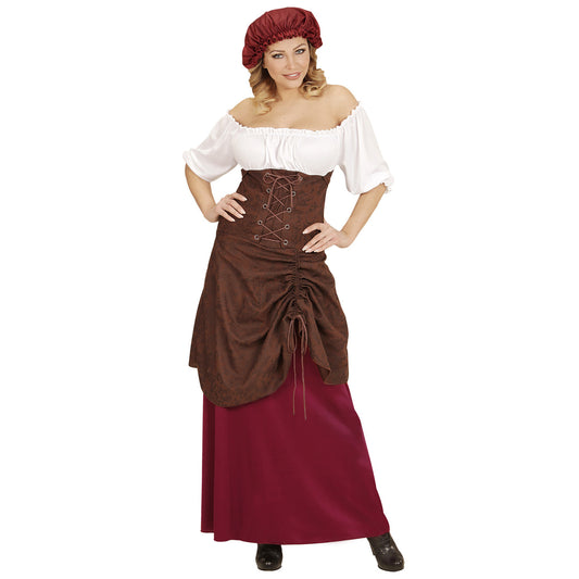 Wirtin-Locandiera-Kostüm für Damen