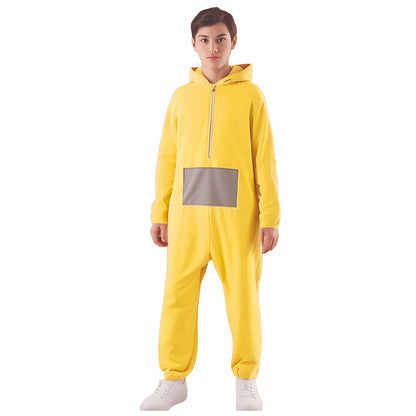Gelbes Teletubbie-Kostüm für Erwachsene
